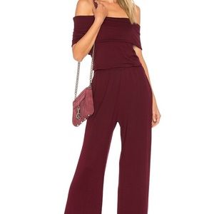Cupcakes & Cashmere Farida Jumpsuit Malbec Size XS